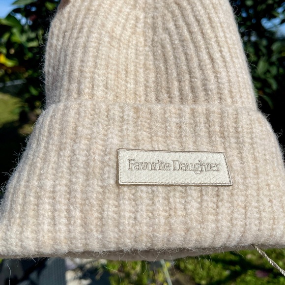 Favorite Daughter Cream Knit Beanie - Picture 10 of 11